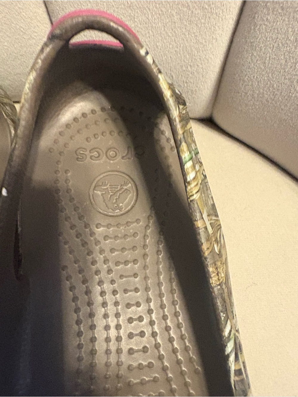 CROCS Women's Camo Slip-On Ballet Flats - Brown & Tan - Picture 2 of 5